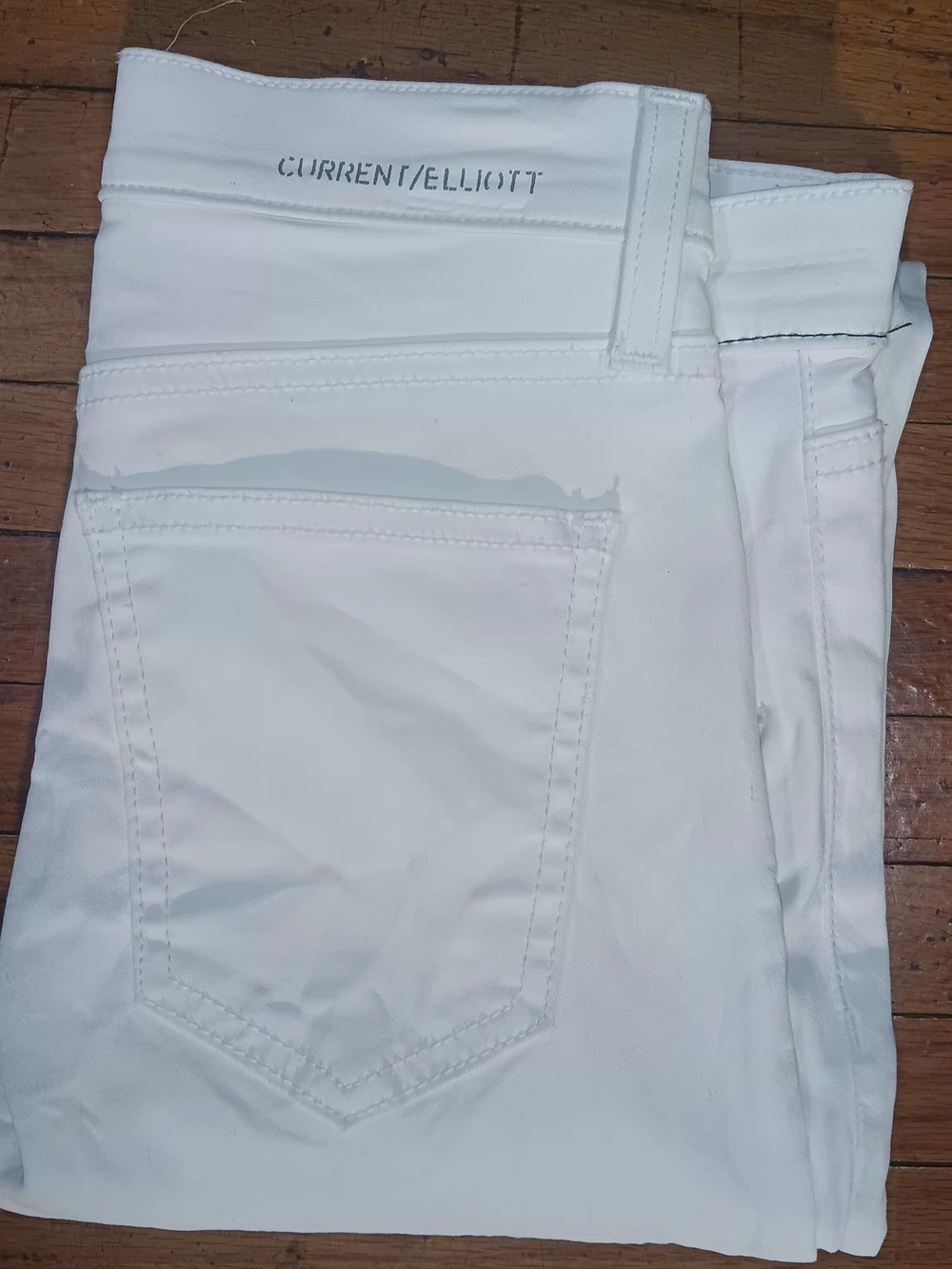 CURRENT/ELLIOTT White Denim Jeans